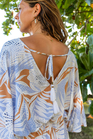 Cayman Tie Back Romper-Cayman
