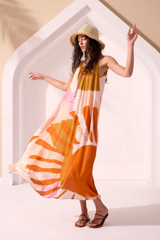 SUMMERLAND Wear Two Ways Braided Halter Neck Maxi Dress-Summerland