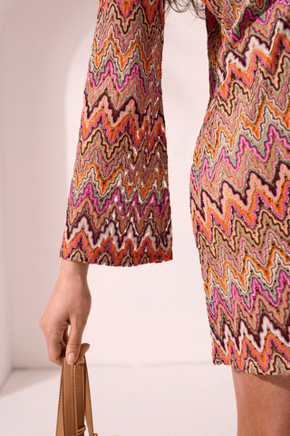 KEY HAVEN Open Crochet Knit Tunic Coverup Dress-Key haven