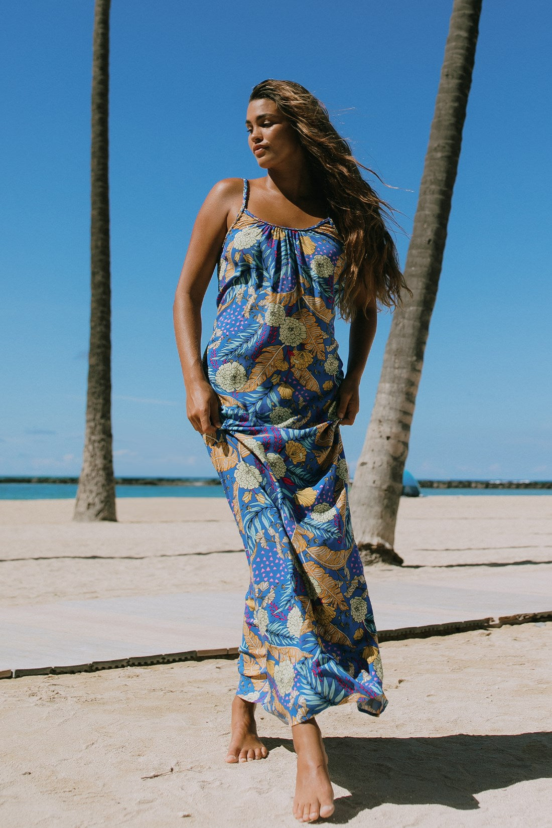 define maxi dress Morocco Maxi Dress W Braided Straps-Morocco M