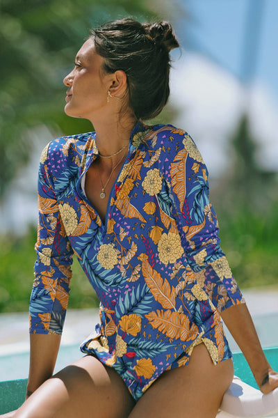 トップス l.o.s.t siren long sleeve. Morocco Performance Long Sleeve Top With Quarter Zip-Morocco – XIX