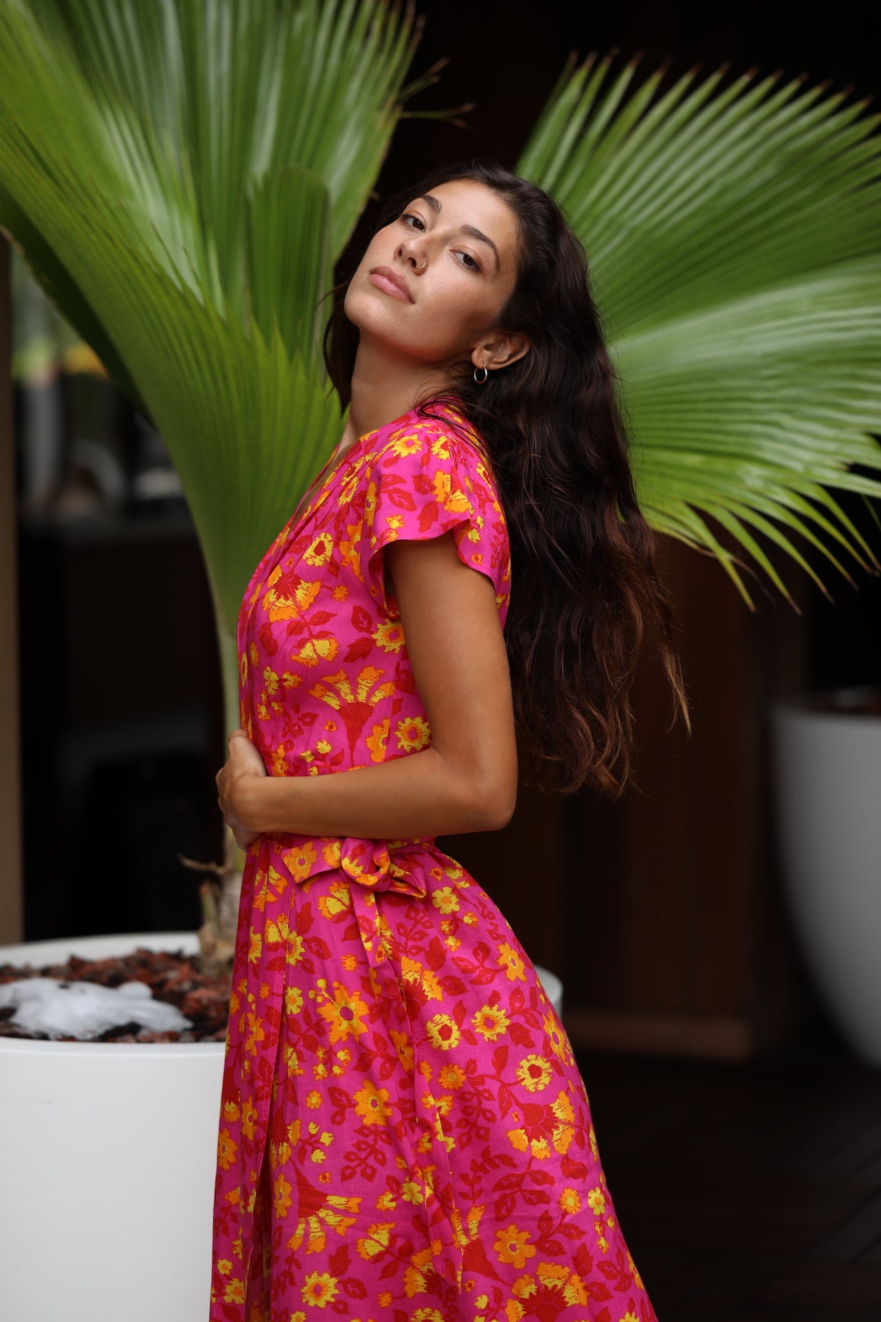 Xix Palms Miami Wrap Dress M