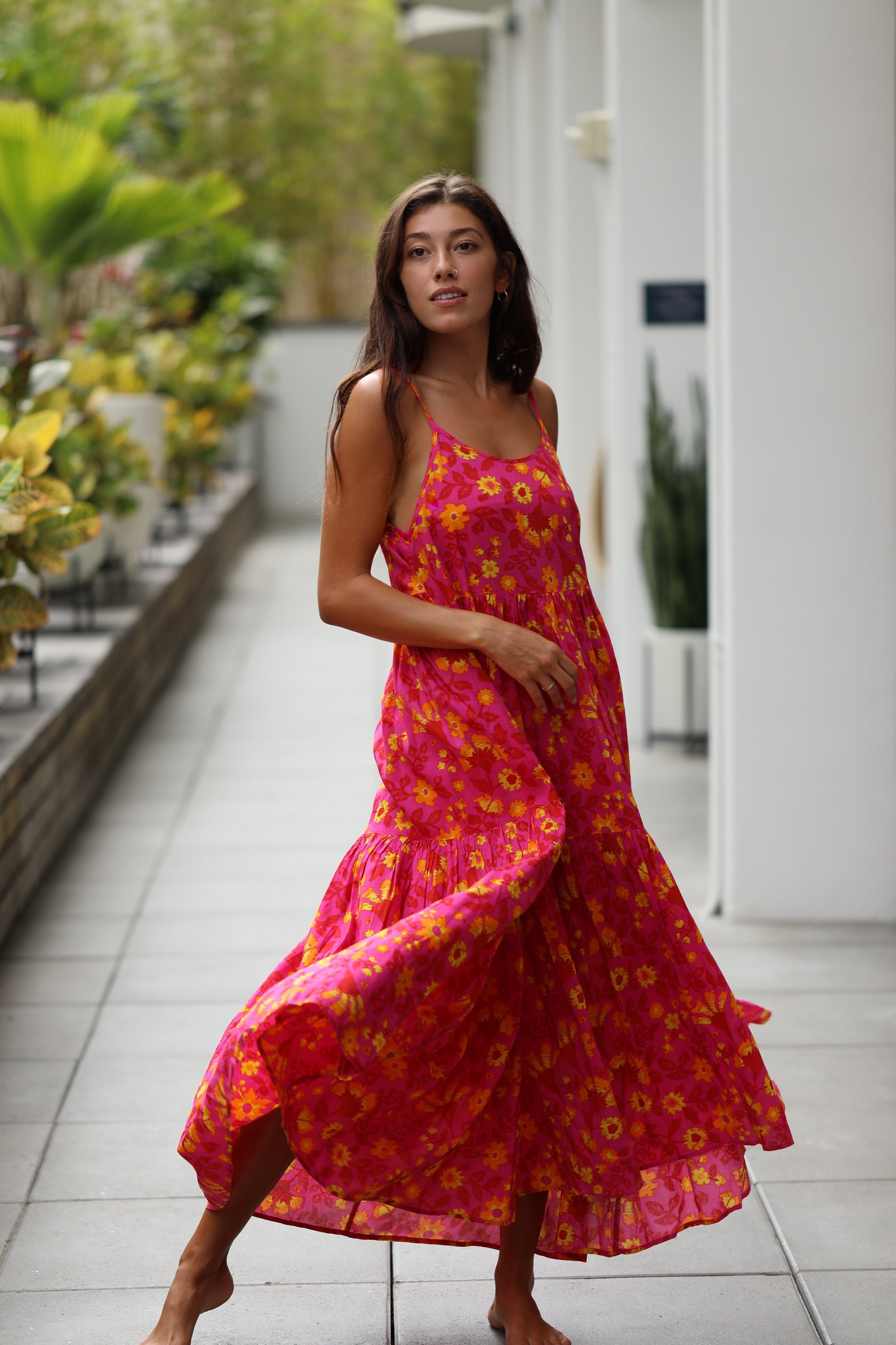 Hot Pink Maxi Dress